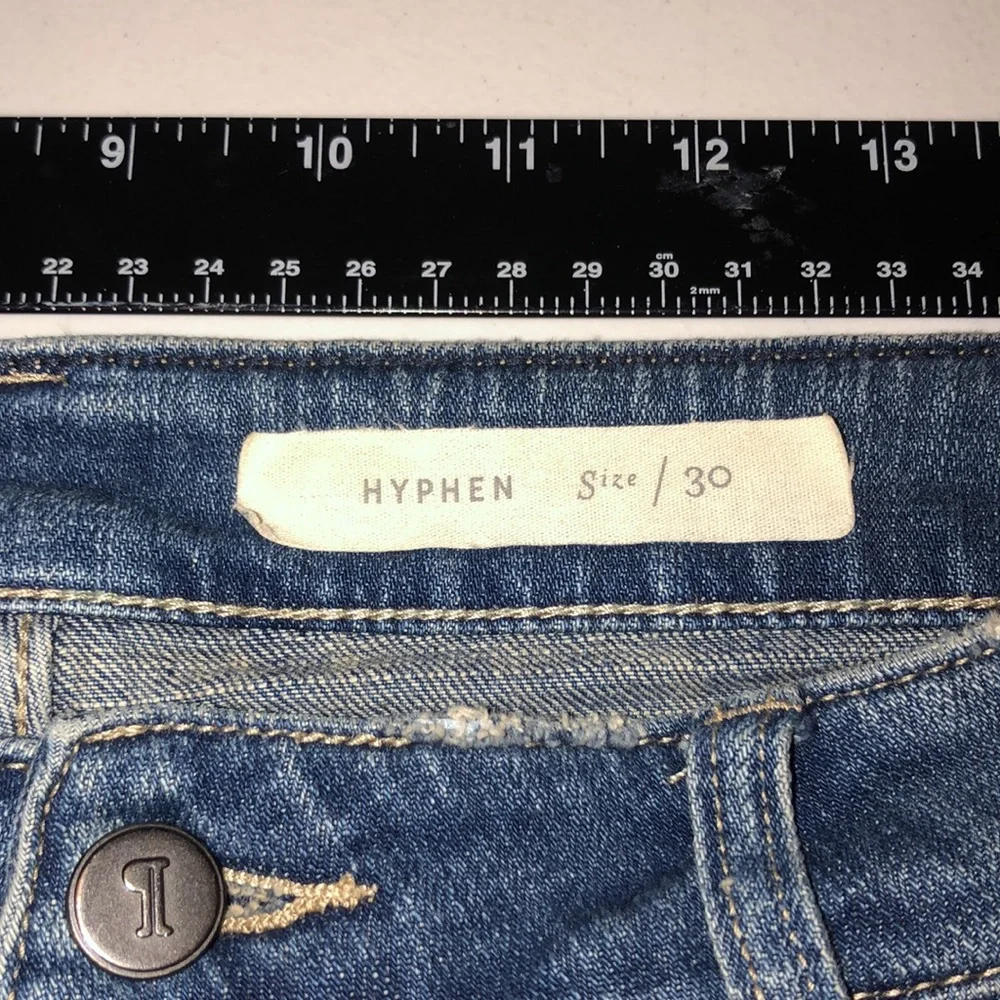 Pilcro and the Letterpress Blue Jeans with Gold Accents - Picture 6 of 15